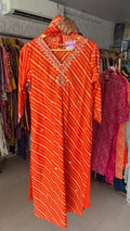 Pure Cotton Leheriya 3pcs suit
