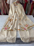 Shimmer Silk Fabric Handwork Plazzo Suits