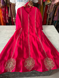 Mal Chanderi Aline Party Wear Suits