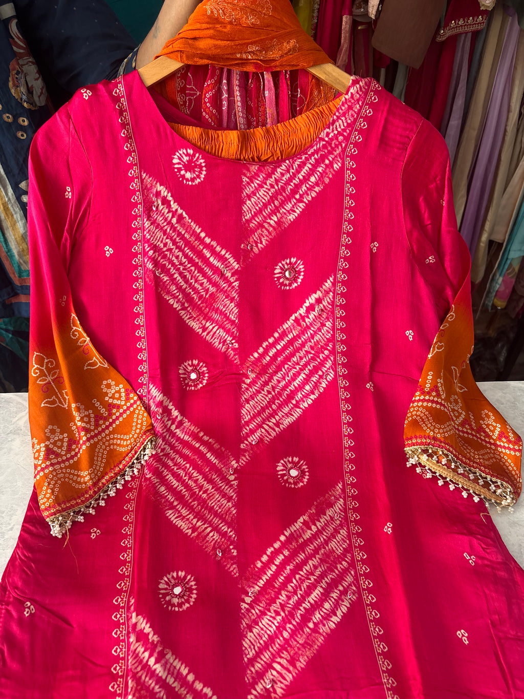 Gajji Silk Party Wear Stitched Suits With Handwork Detailing