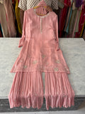 Pure Chinon Handwork Sharara Suits