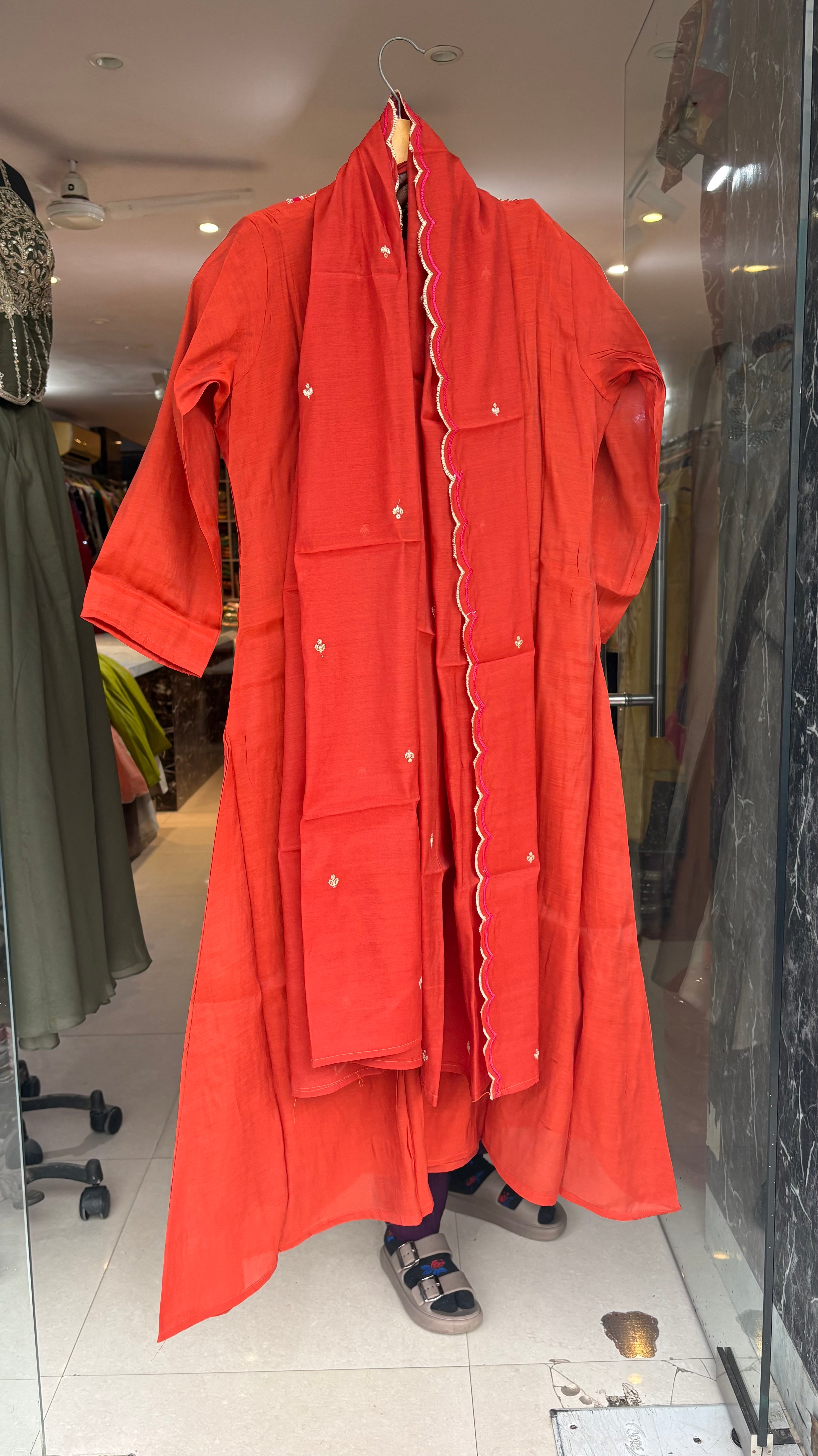 Mal Chanderi Aline Suits