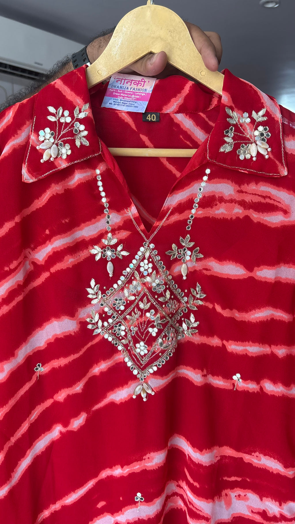 Pure Georgette Leheriya Cord Set