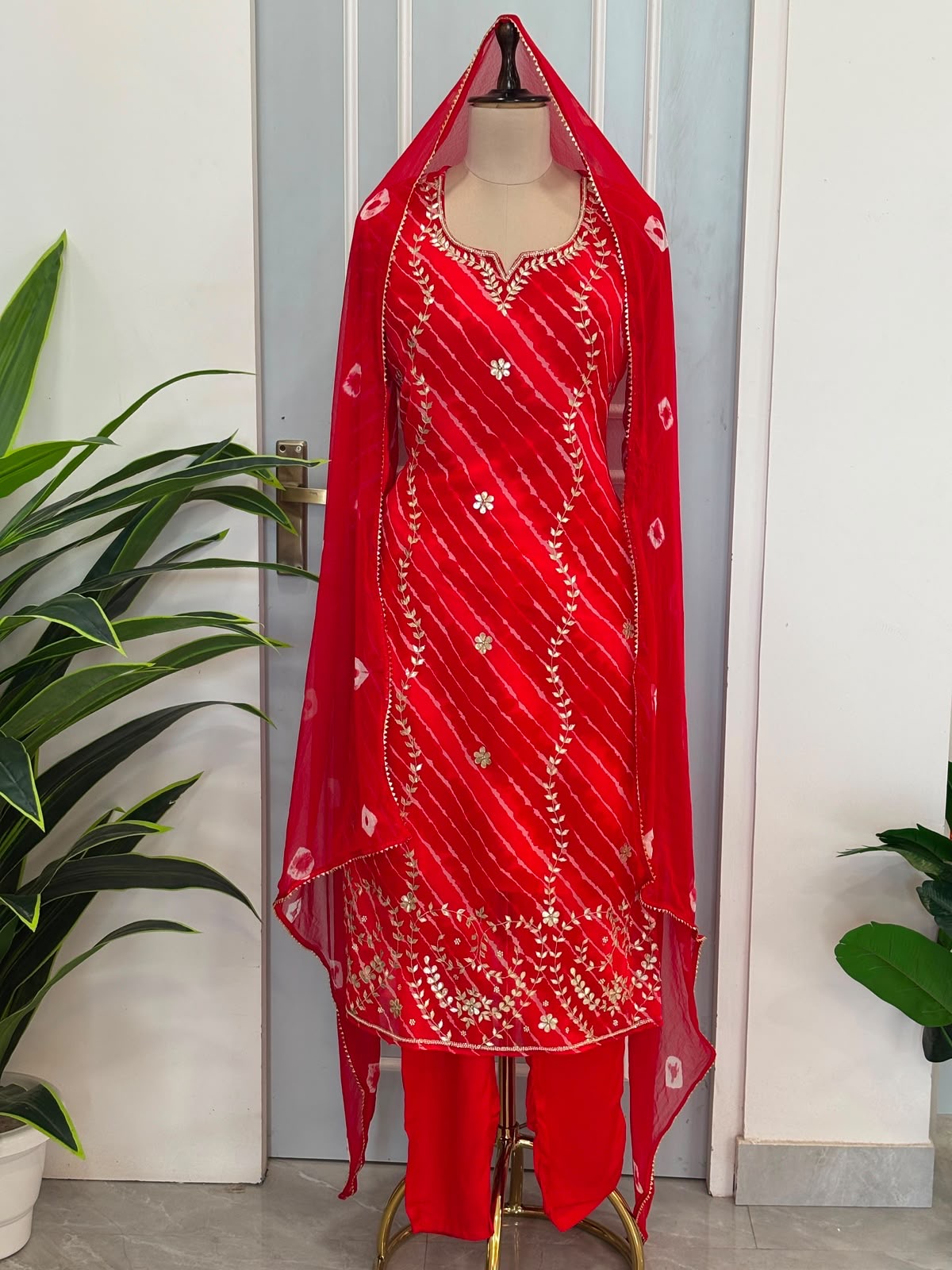 Leheriya Georgette handwork suits