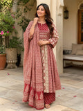 Pure cotton Anarkali 3pcs suit