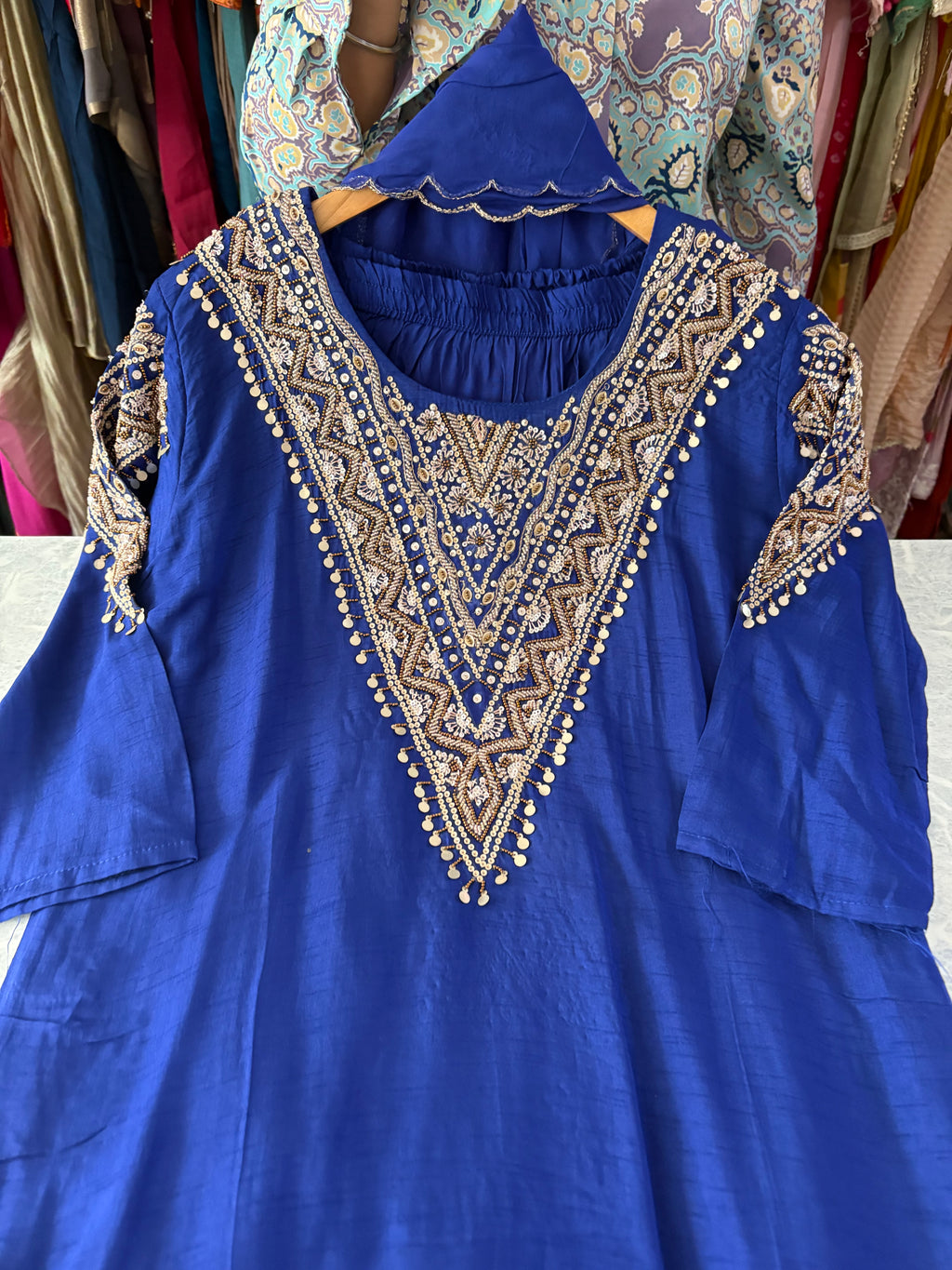 Pure Dola Silk Heavy Handwork Suits