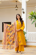 Pure Cotton Stitched Aline Suits - 373841