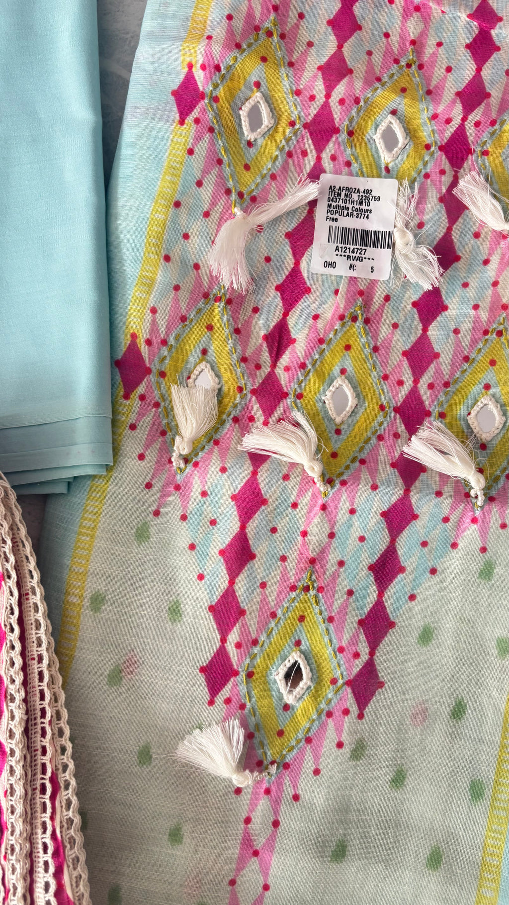 Pure Linen cotton Unstitched suit