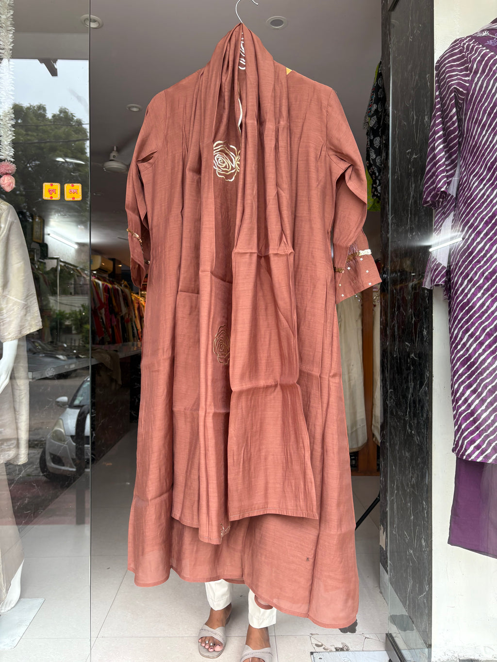 Mal Chanderi Stiched Suits