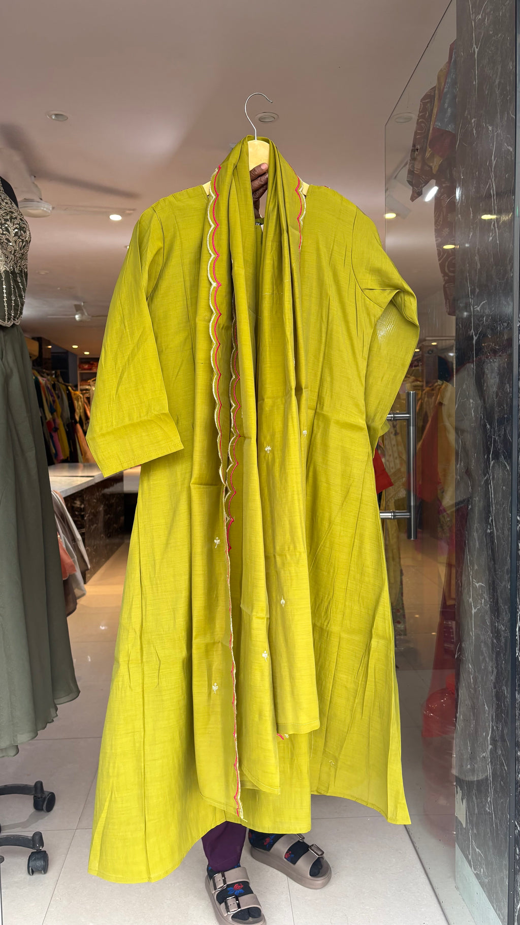 Mal Chanderi Aline Suits