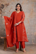 Mul Chanderi Aline 3pcs suit