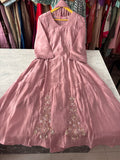 Mal Chanderi Aline Handwork Suits