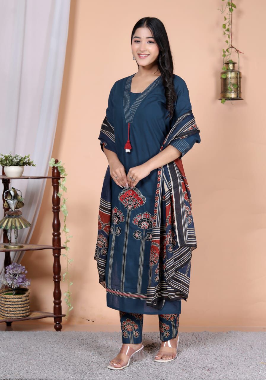 Pure cotton 3pcs suit