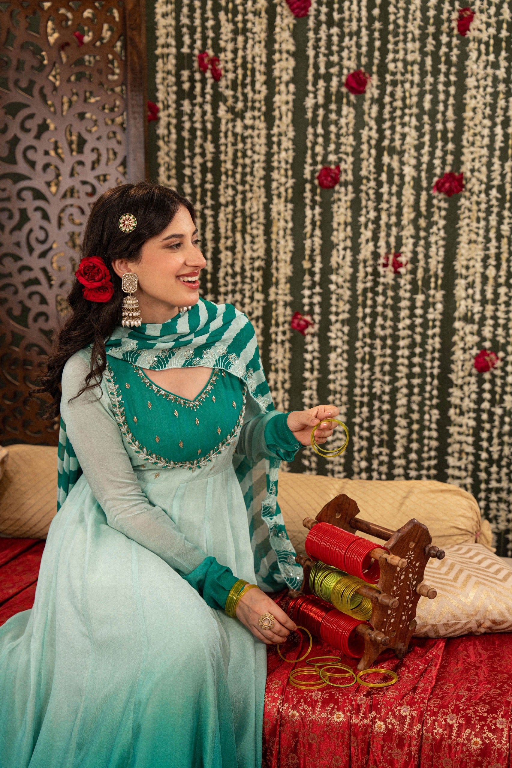 Pure Chinon Anarkali Suits 033001