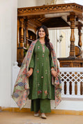 Pure Cotton Stitched Aline Suits - 373841
