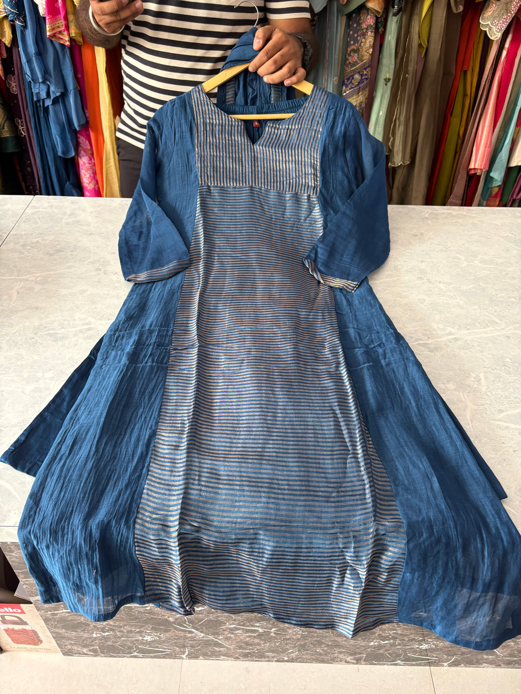 Mal Chanderi Stitched Suits
