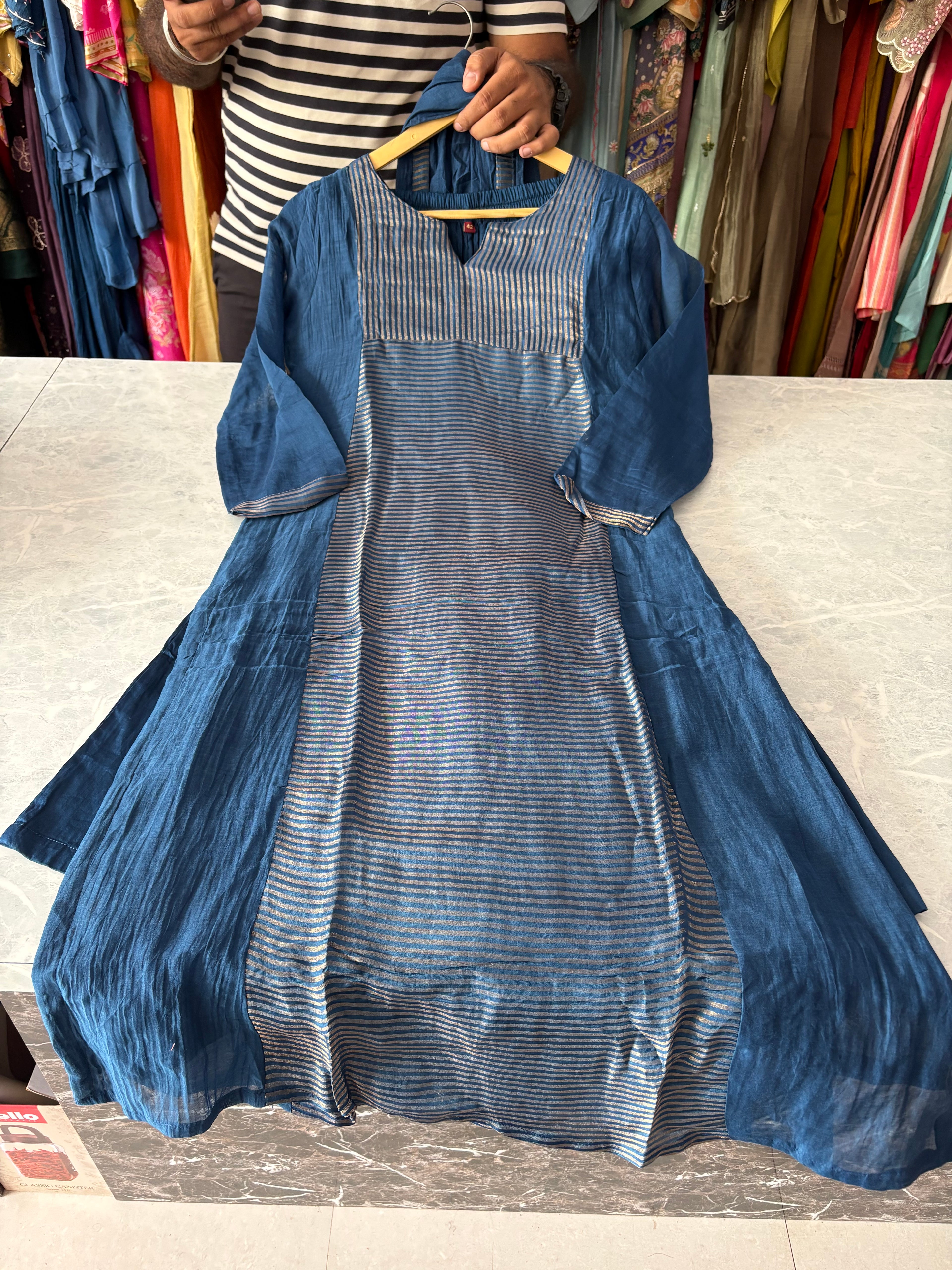 Mal Chanderi Stitched Suits