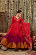 Pure Chinon Designer Handwork Anarkali Suits
