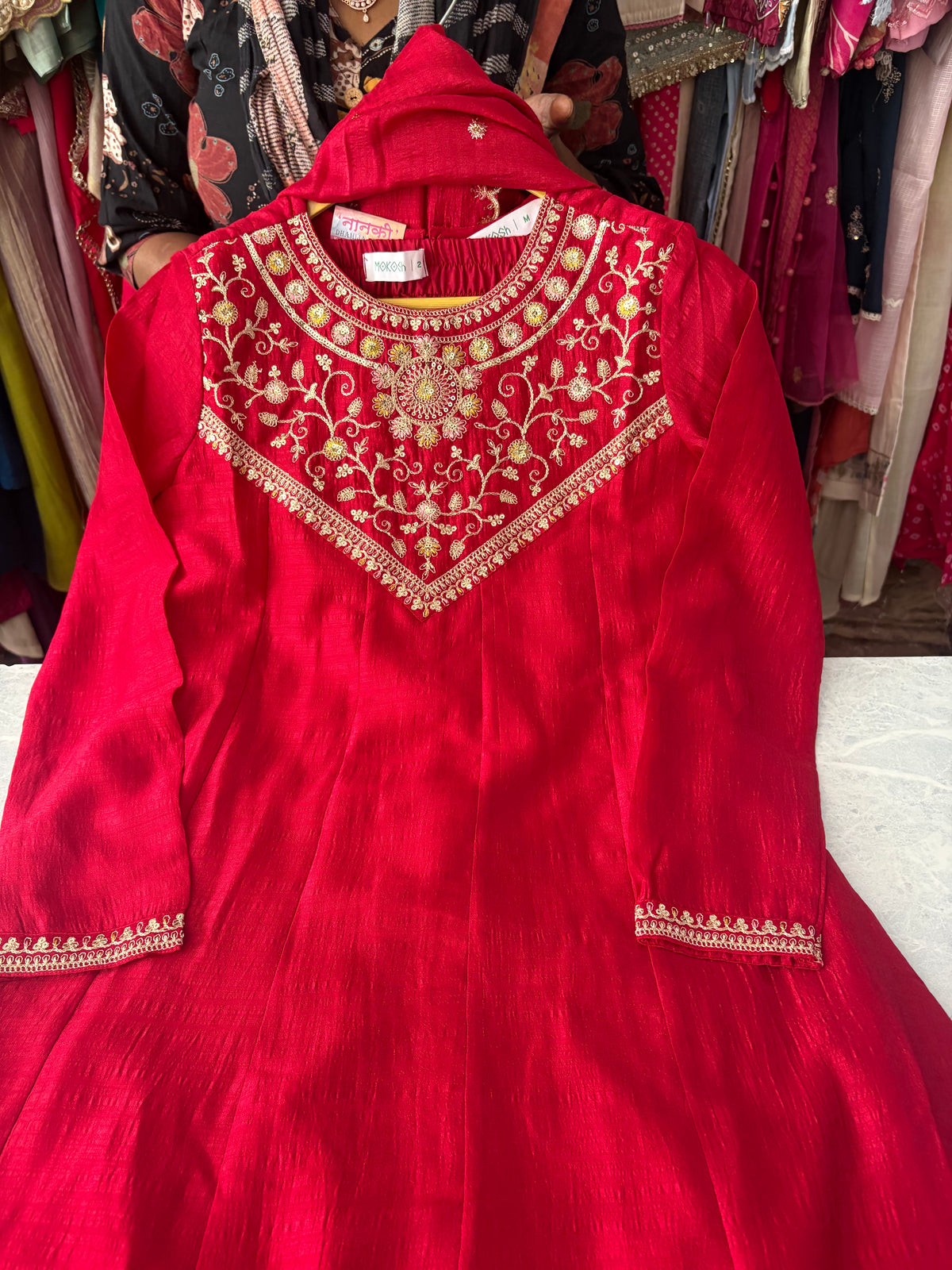 Party Wear Anarkali Suits With Zari Embroidery Work