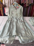 Shimmer Silk Plazzo Suits