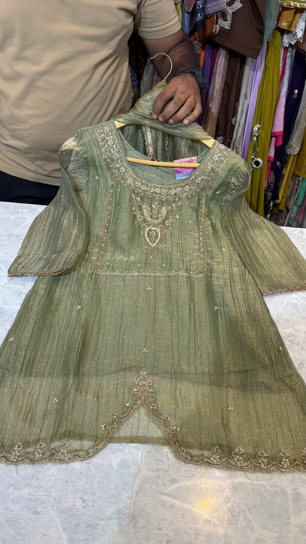 Salsa Fabric Plazzo Suit