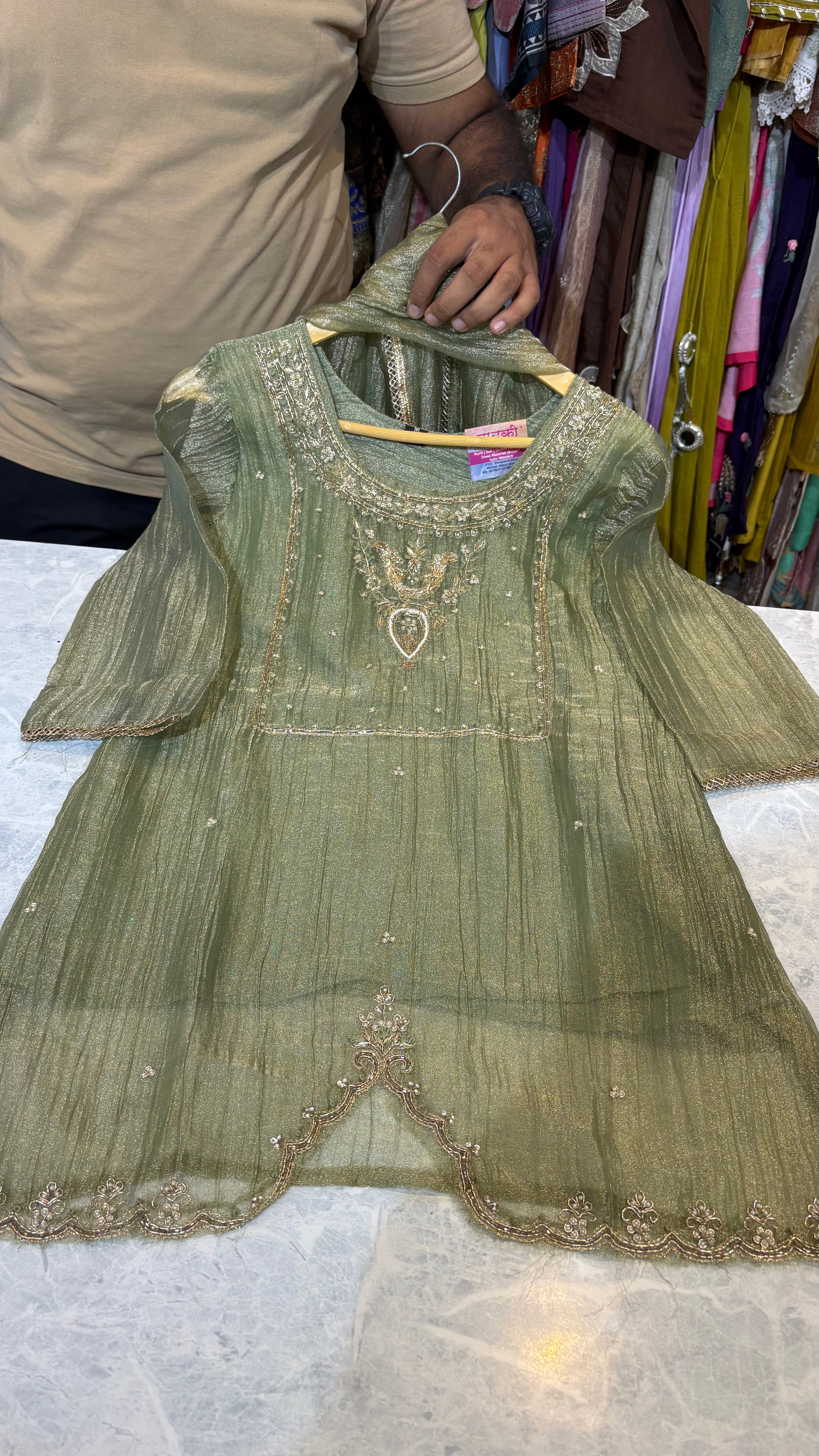 Salsa Fabric Plazzo Suit