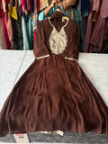 Mal Chanderi Aline Handwork Suits