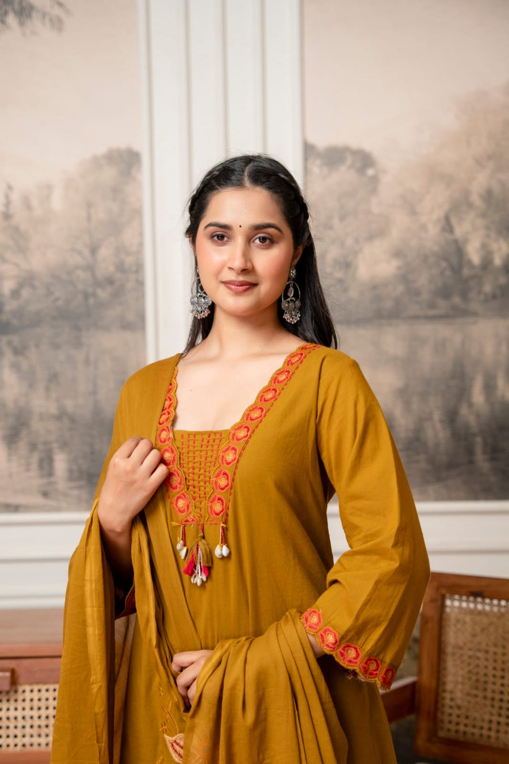 Pure cotton Aline 3pcs suit