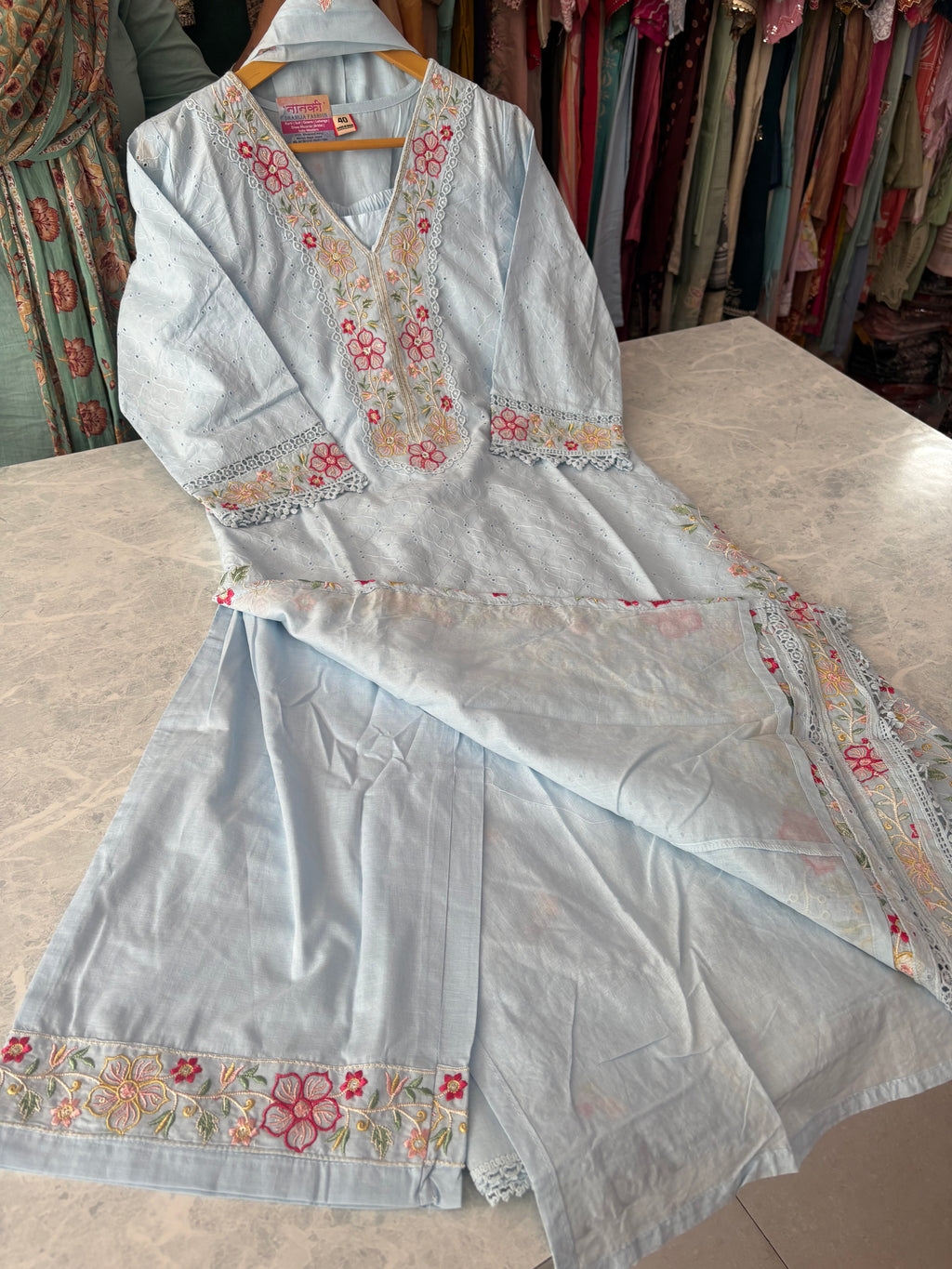 Mal Cotton Stitched Suits 303987