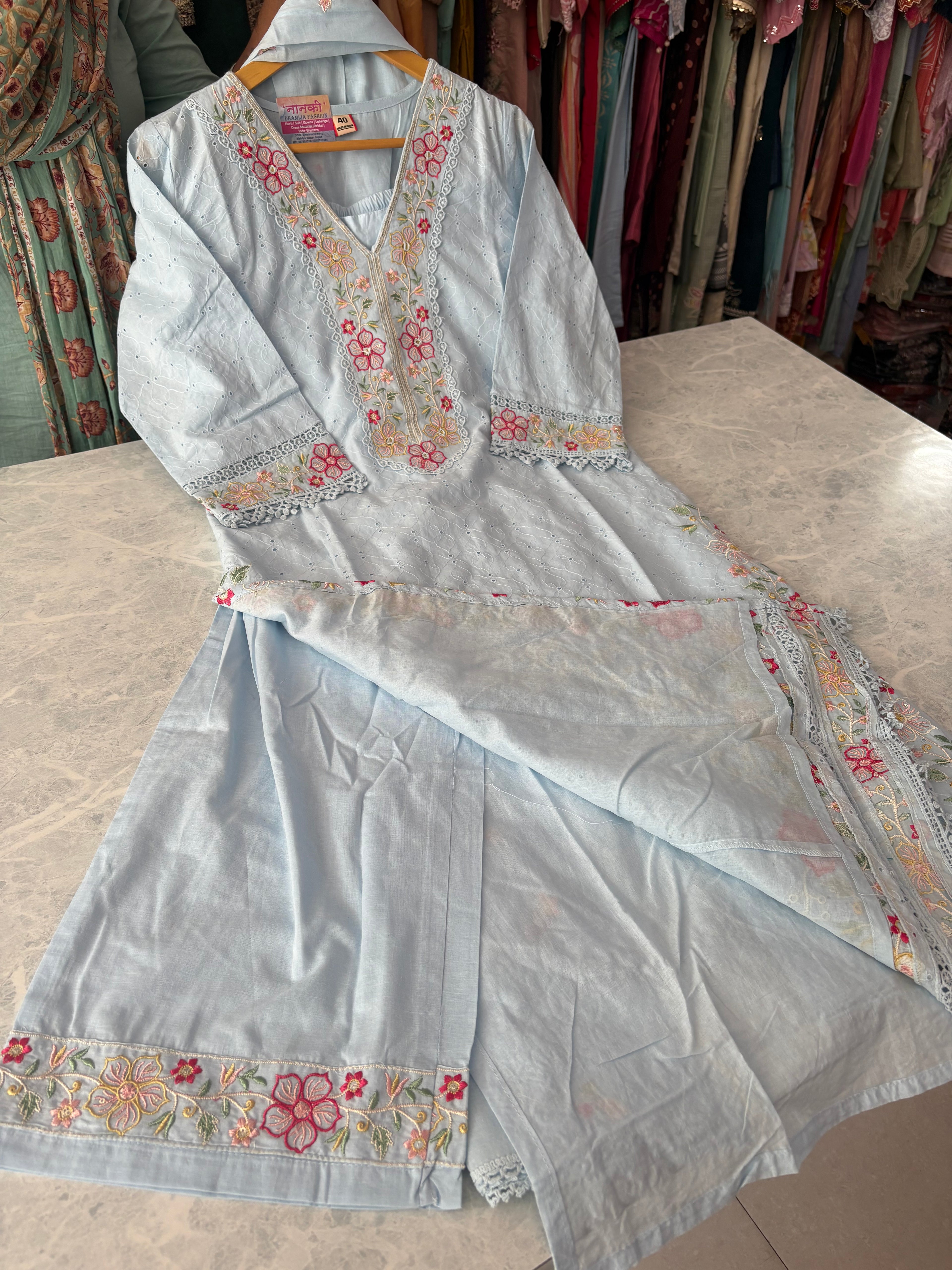 Mal Cotton Stitched Suits 303987