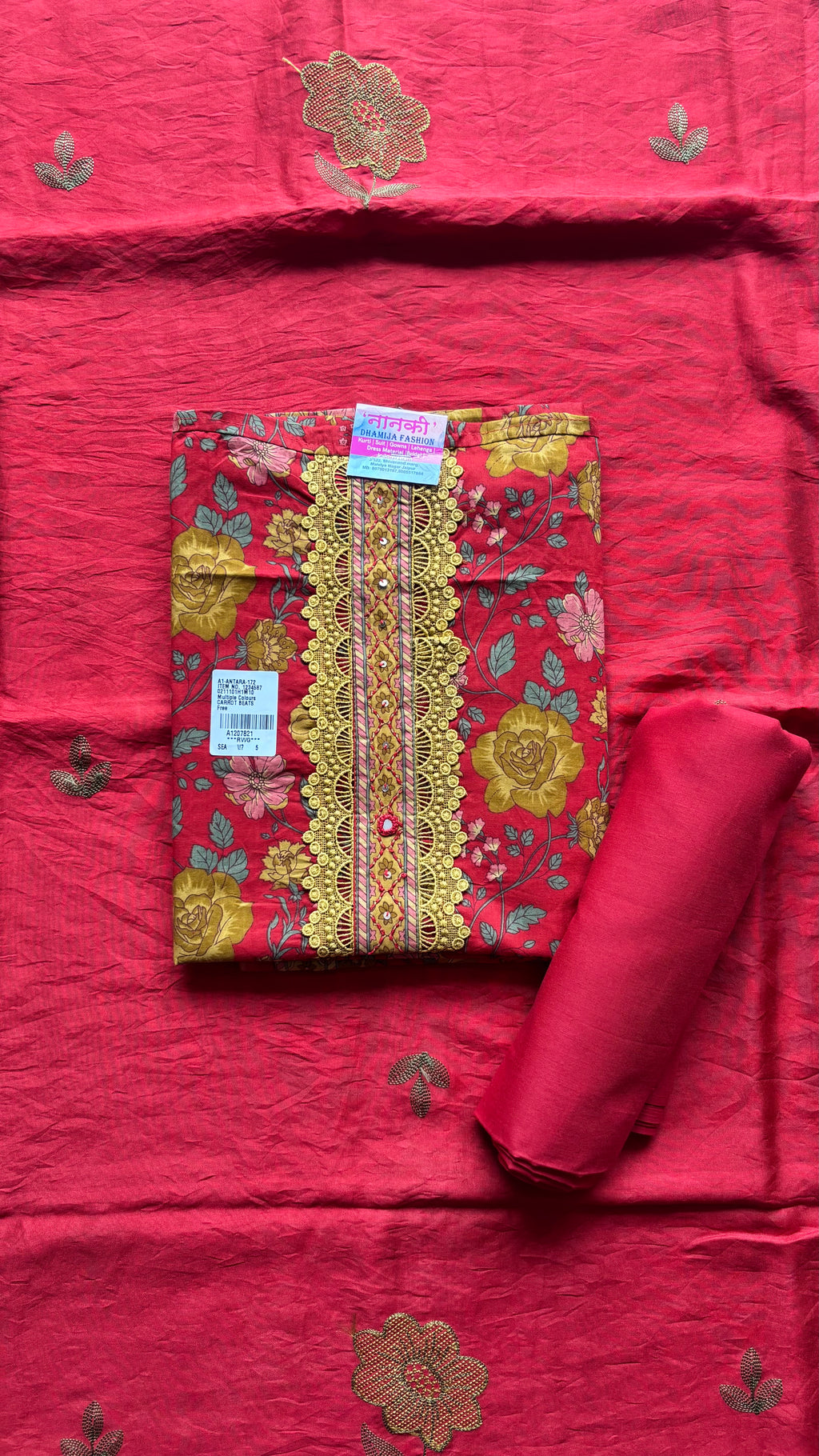 Pure Cotton Unstitched Suit