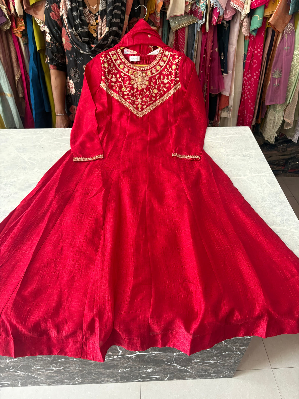 Party Wear Anarkali Suits With Zari Embroidery Work