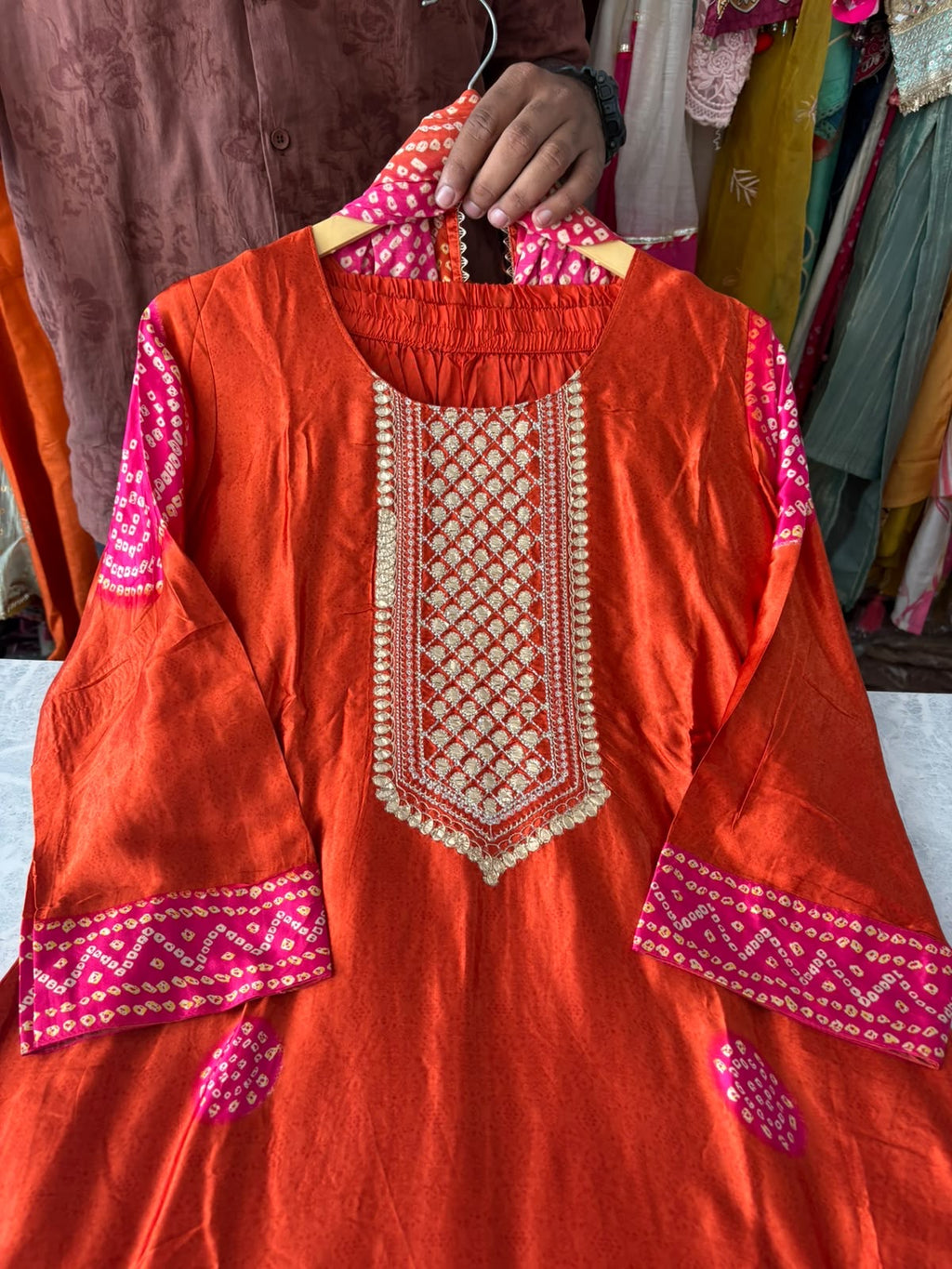 Pure Gaji Silk Aline 3pcs suit