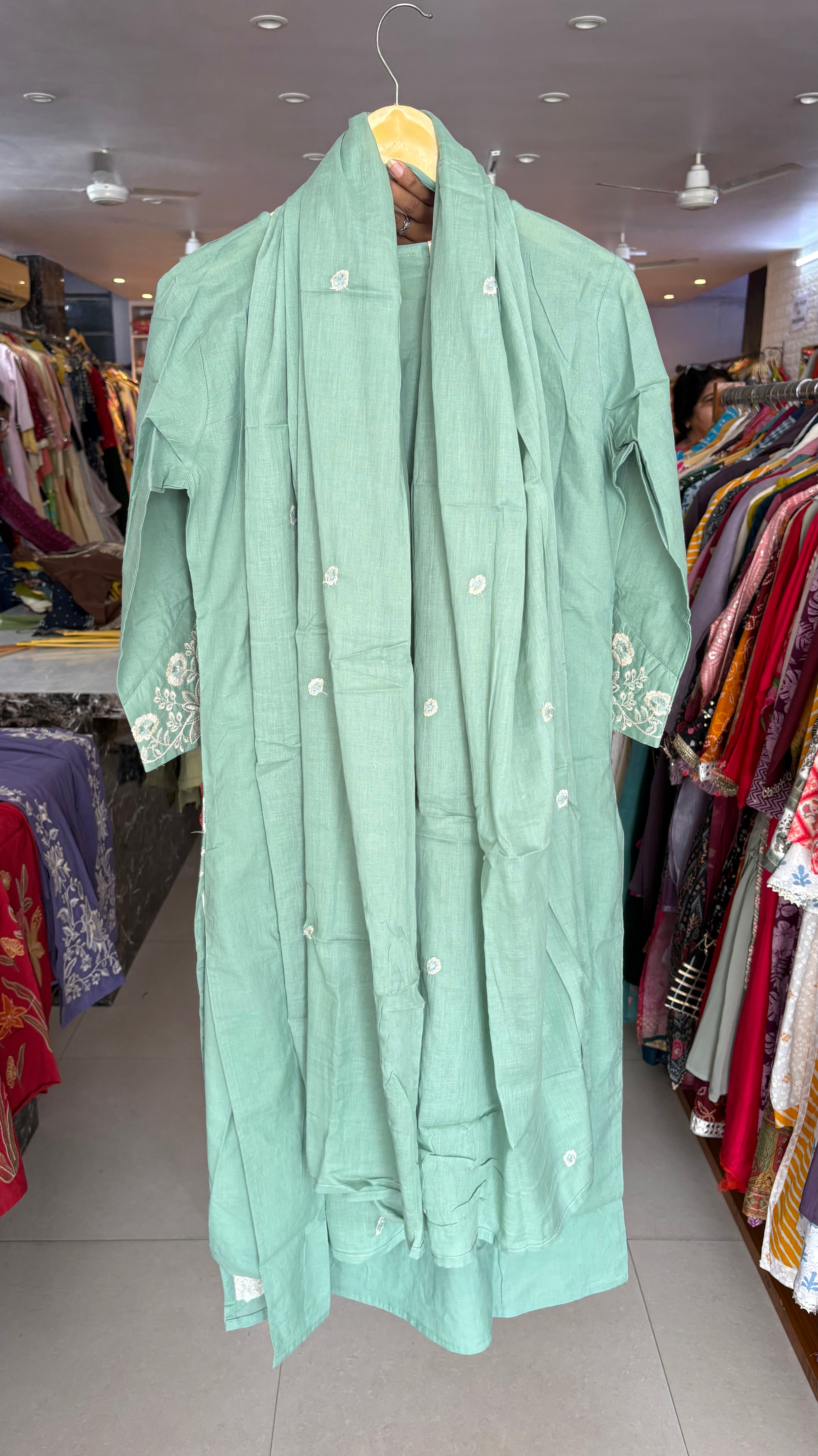 Pure Cotton Embroidery Suits