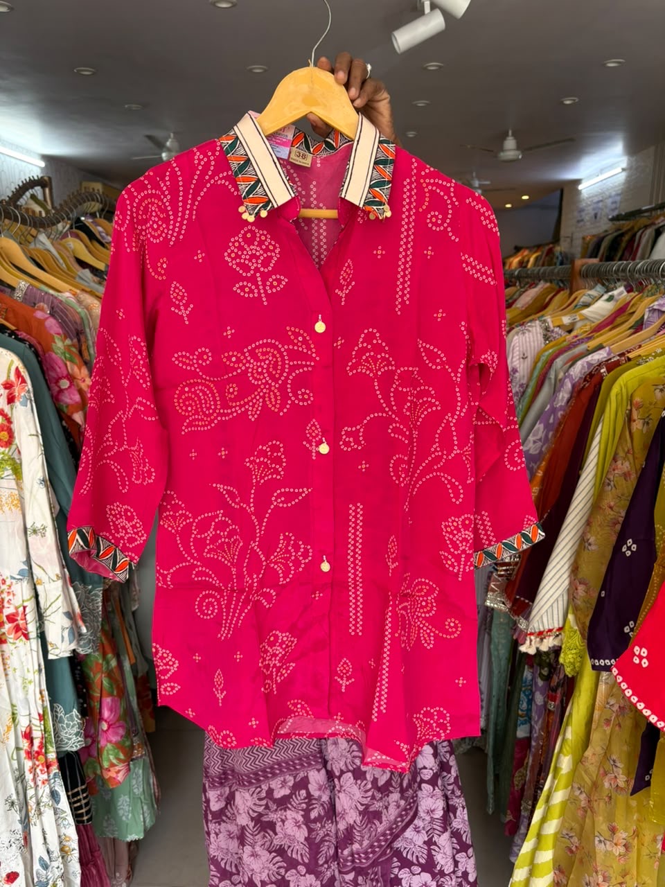 Pure crepe shirt