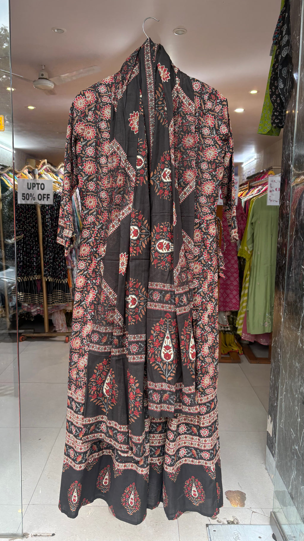 Pure Cotton Stiched Anarkali Suits