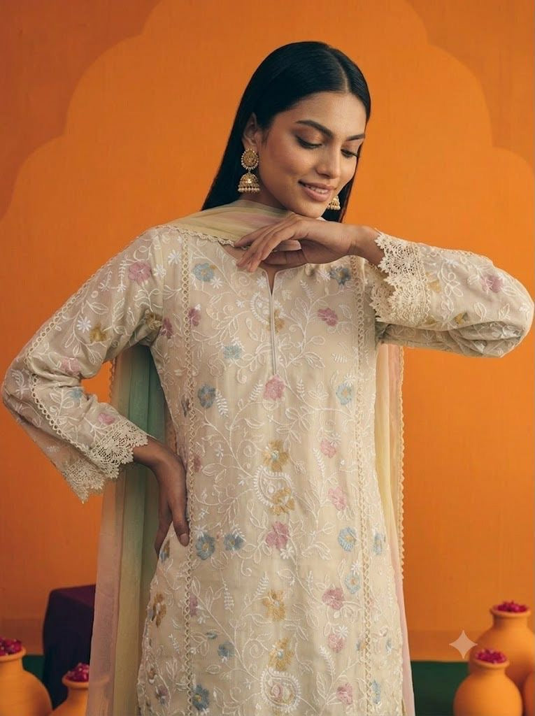 Pure Georgette Plazo Set