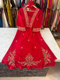 Pure Cotton Stitched Suits With Beautiful Embroidery Work