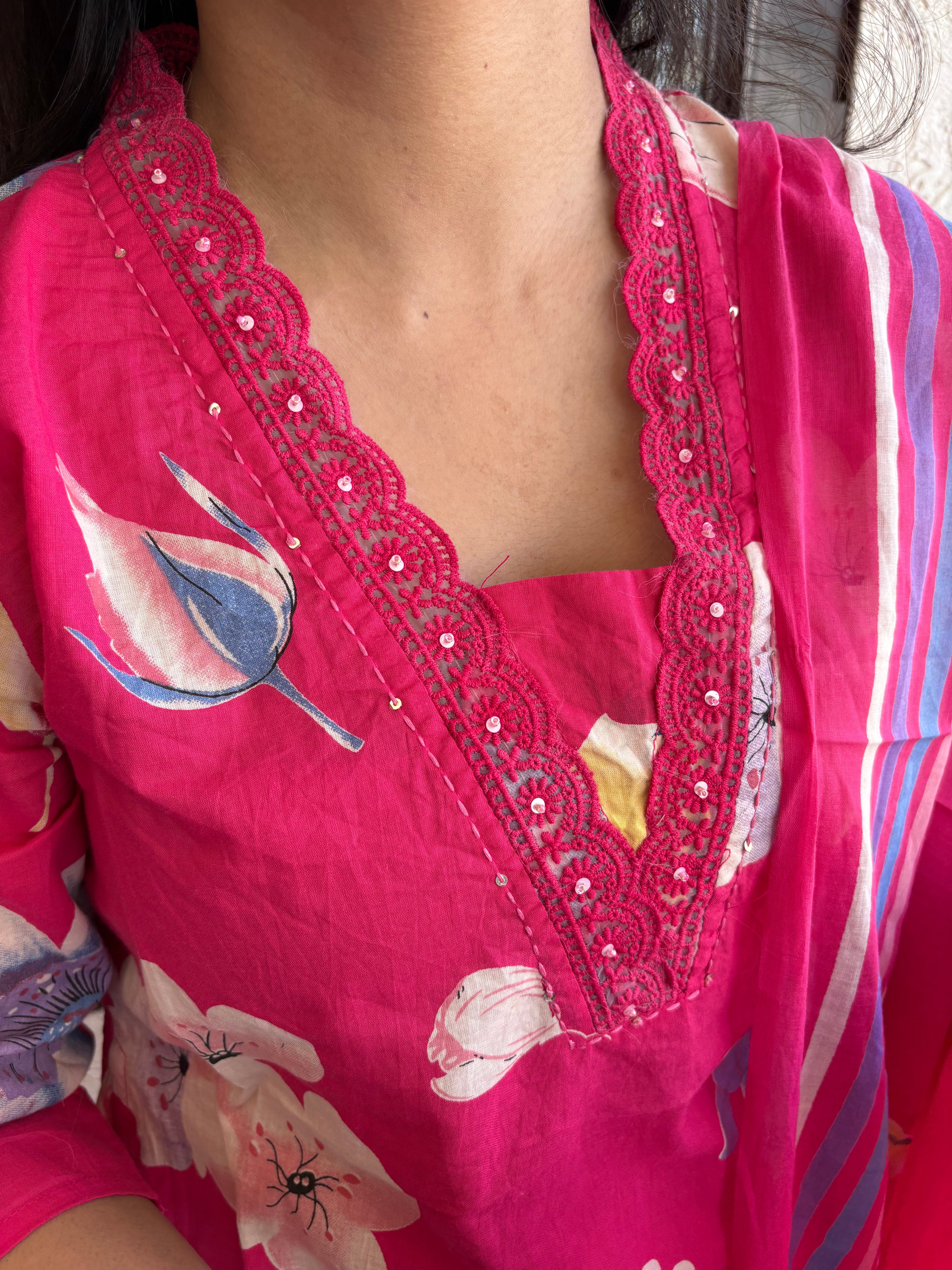 Pure cotton 3pcs suit