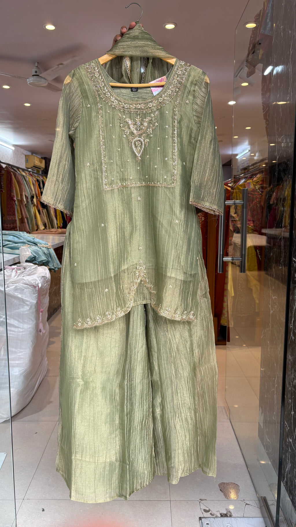 Salsa Fabric Plazzo Suit