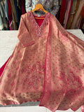 Giraffe Fabric Banarsi Suits With Straight Pants