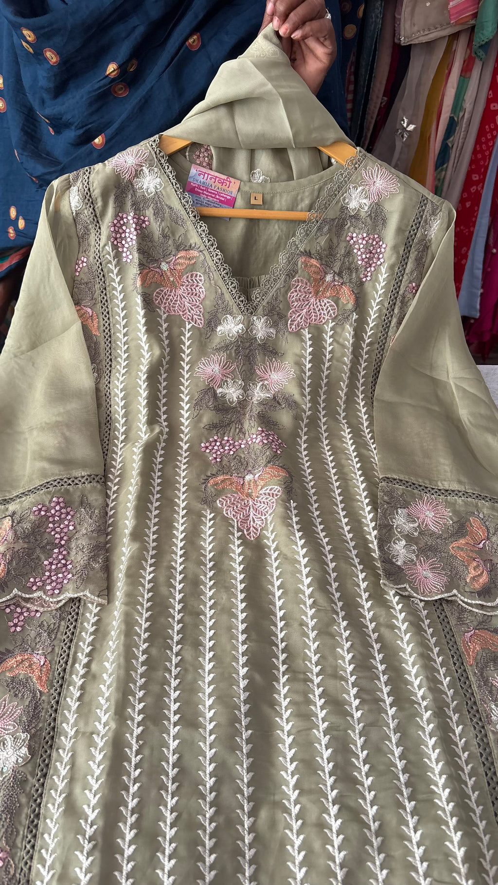 Heavy Embroidery Stitched Suits in Organza Fabric