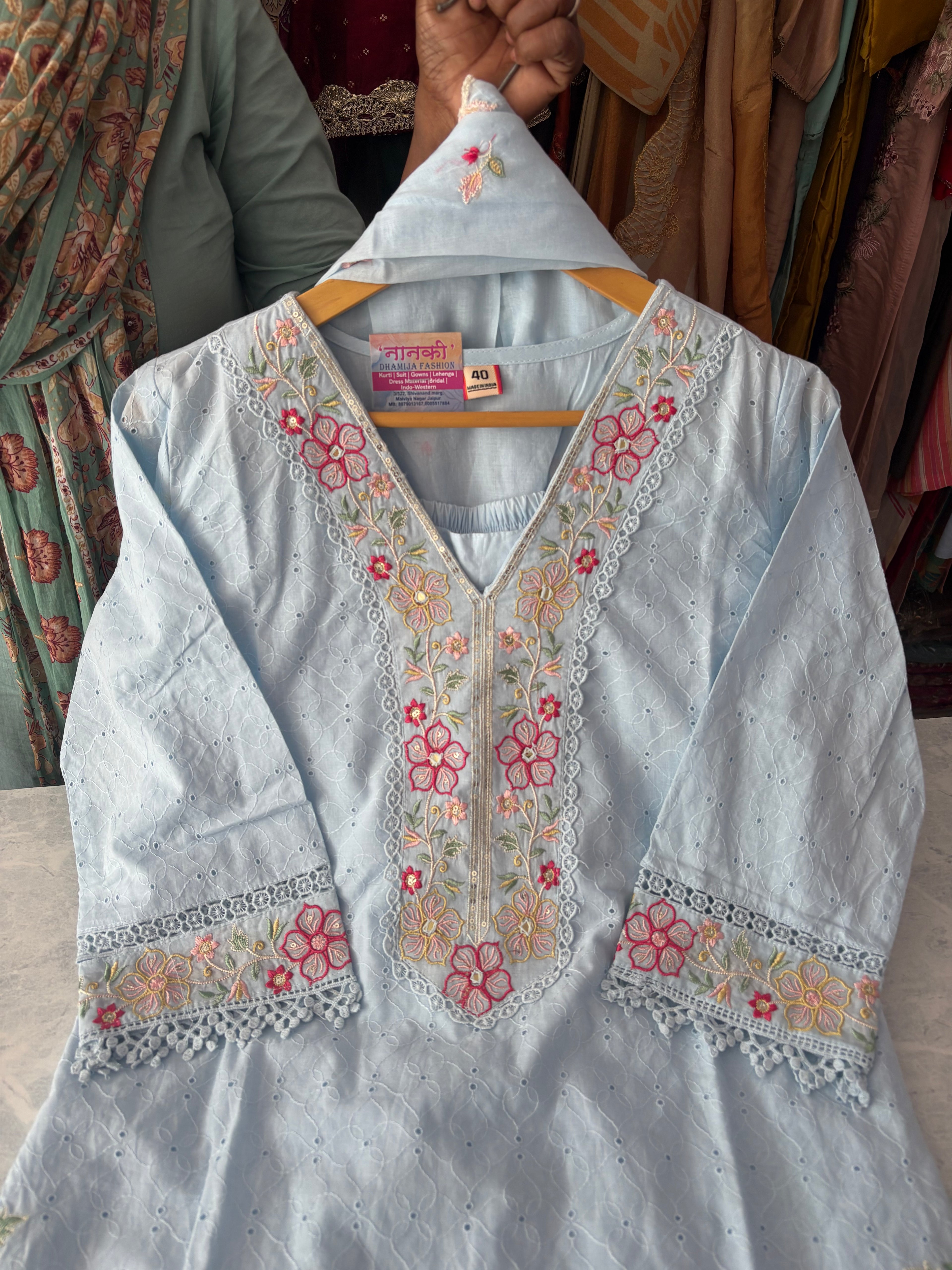 Mal Cotton Stitched Suits 303987