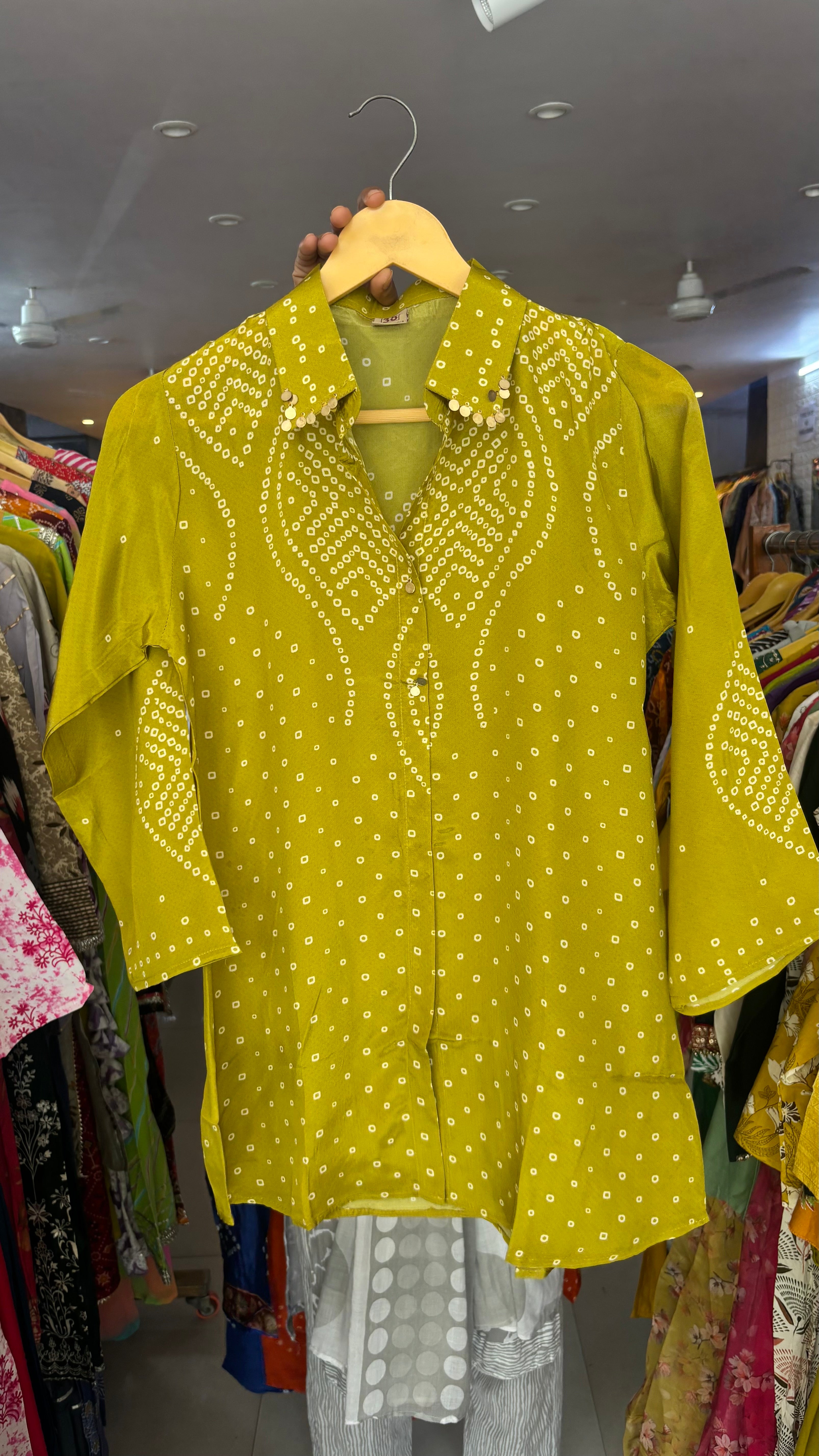 Pure crepe shirt