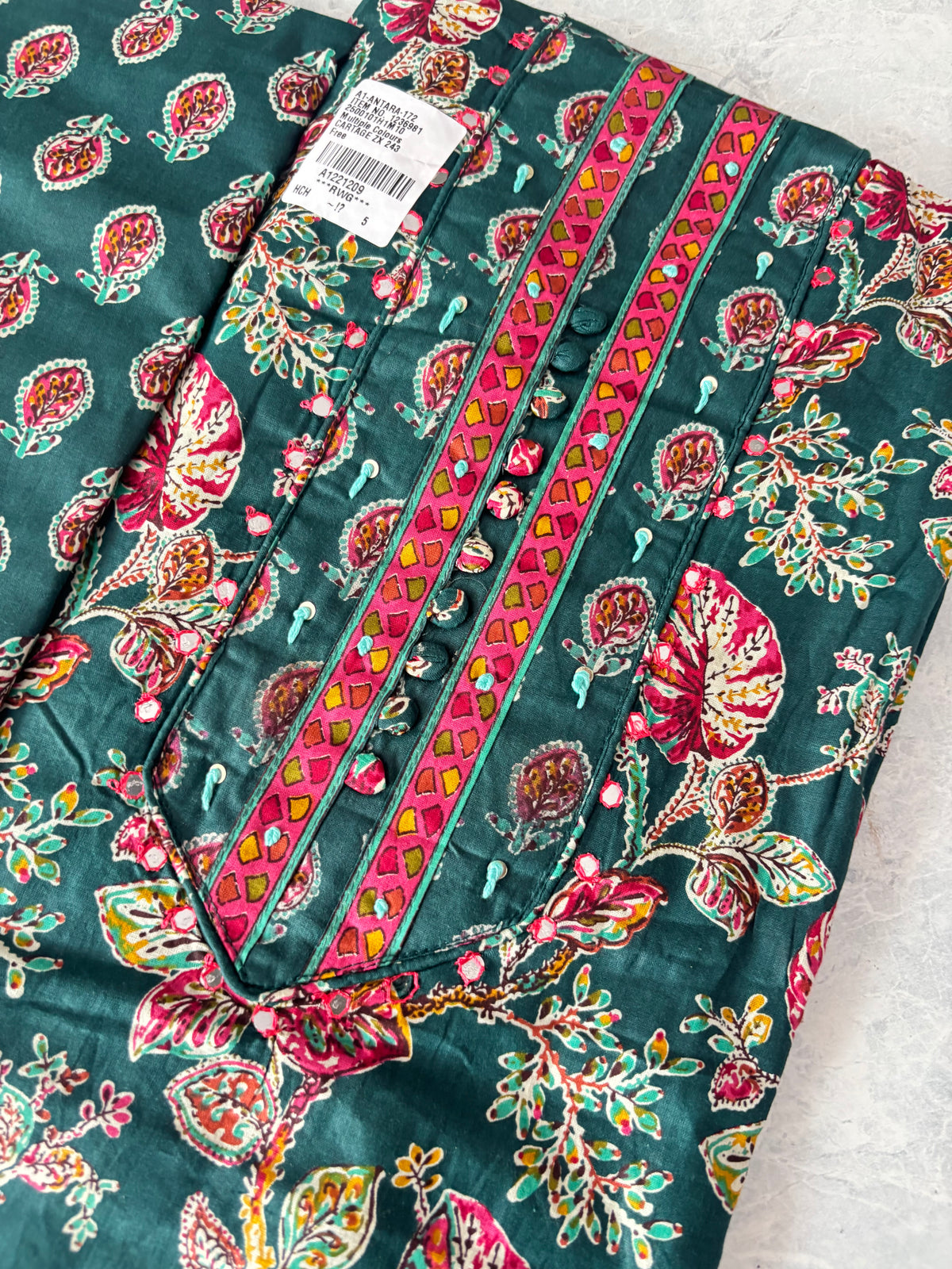 Pure cotton Unstitched Suit