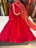 Pure Dola Silk Handwork Suits For Karwachauth