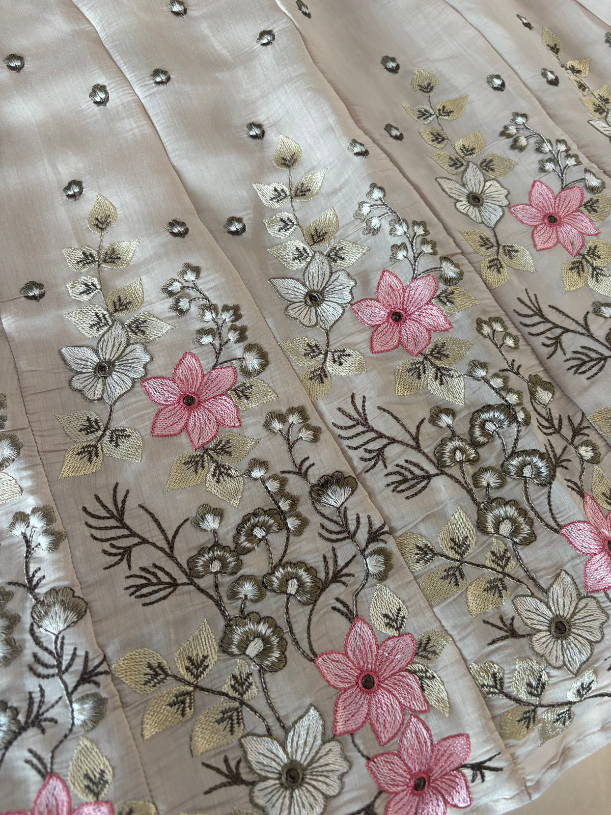 Mal Chanderi Stitched Aline Suits