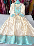 Mal Chanderi Stitched Anarkali Suits