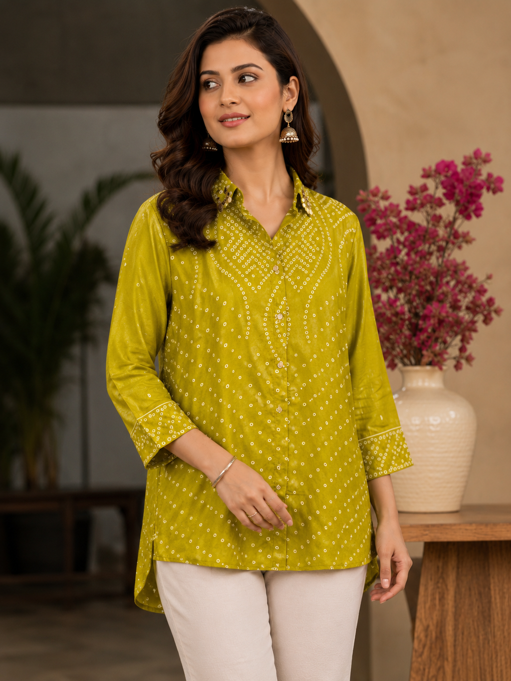 Pure crepe shirt
