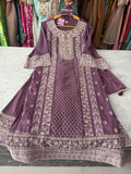 Cotton Dobhi Heavy Embroidery Party Wear Suits